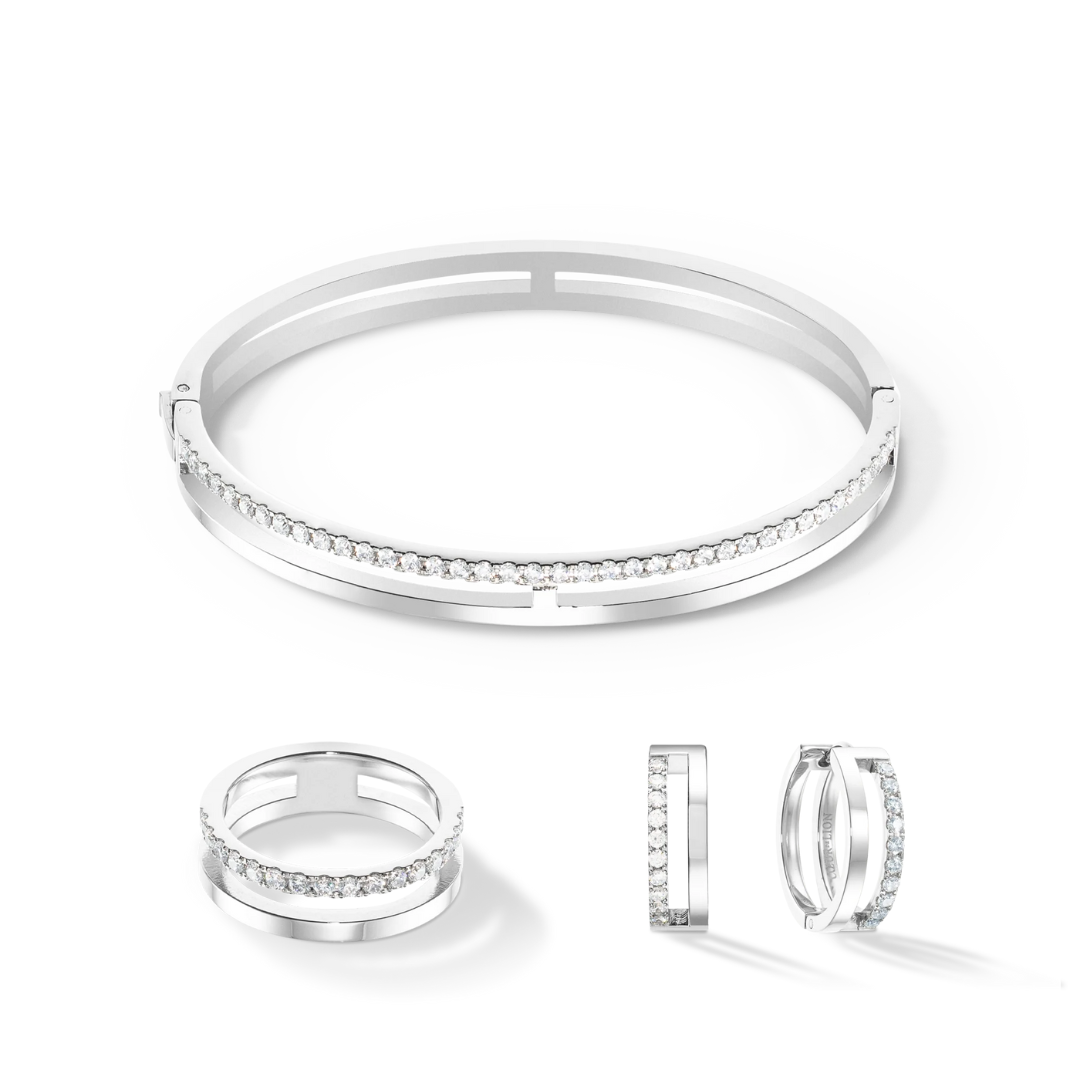 Coeur De Lion Eternal Unity Armreif silber-kristall - 0136/32-1817 17-chronolounge