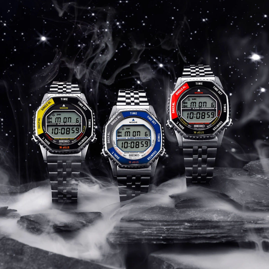 Seiko Conceptual Digital Alarm Chronograph Black & Yellow - SMGG17P1