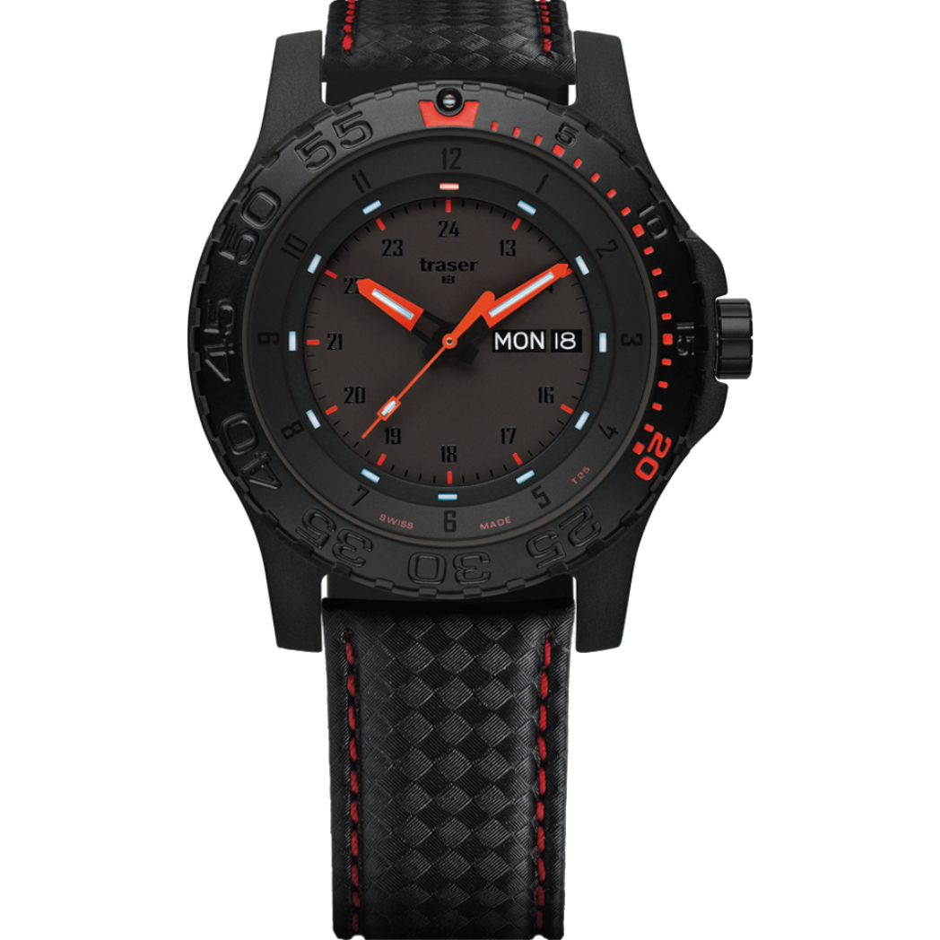 Traser P66 Red Combat - 105502-chronolounge