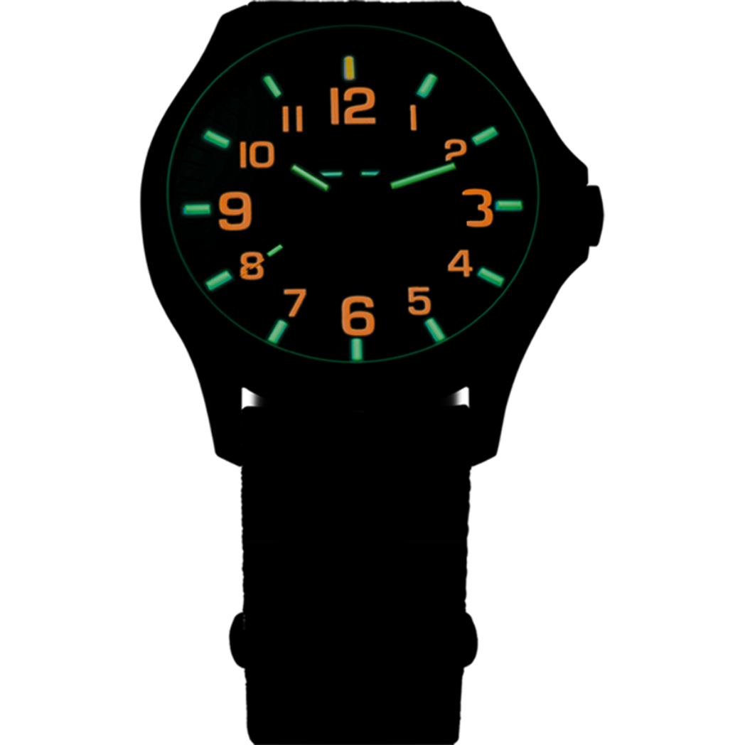 Traser P67 Officer Pro GunMetal Black/Orange - 107425-chronolounge