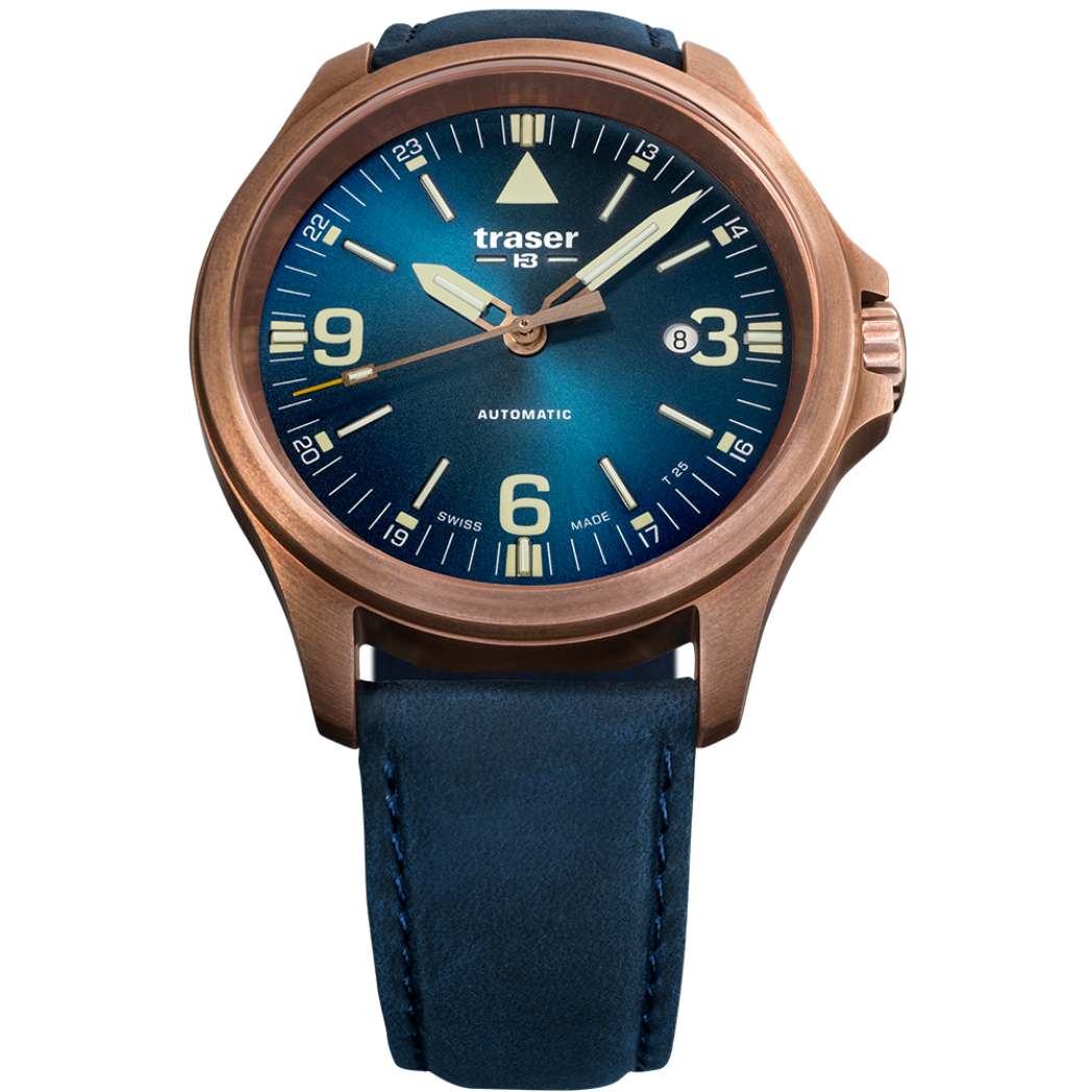 Traser P67 Officer Pro Automatic Bronze Blue - 108074-chronolounge