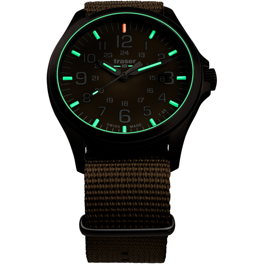 Traser P67 Officer Pro GunMetal Khaki - 108631-chronolounge