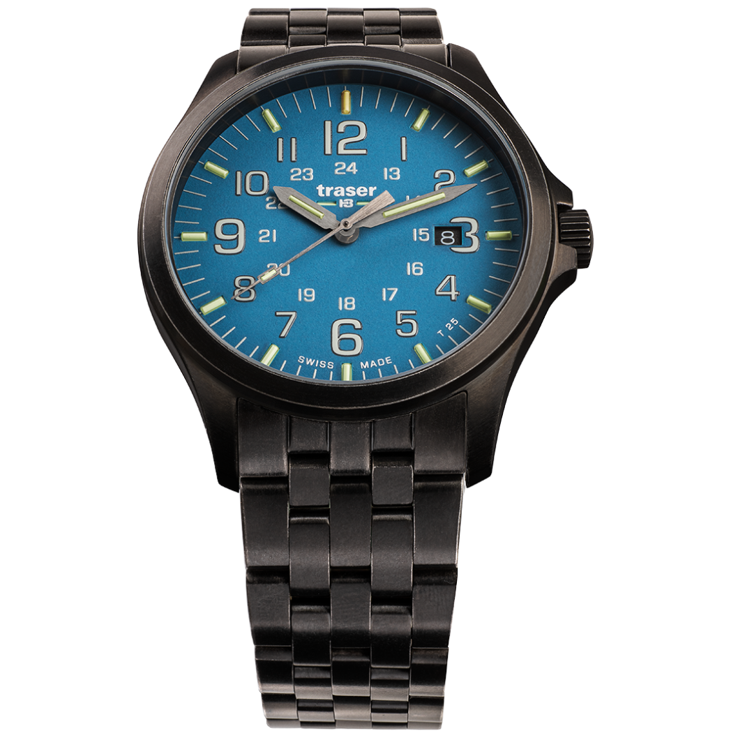 Traser P67 Officer Pro GunMetal SkyBlue - 108740-chronolounge