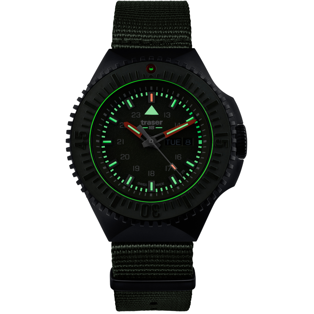 Traser P69 Black Stealth Green - 109858-chronolounge