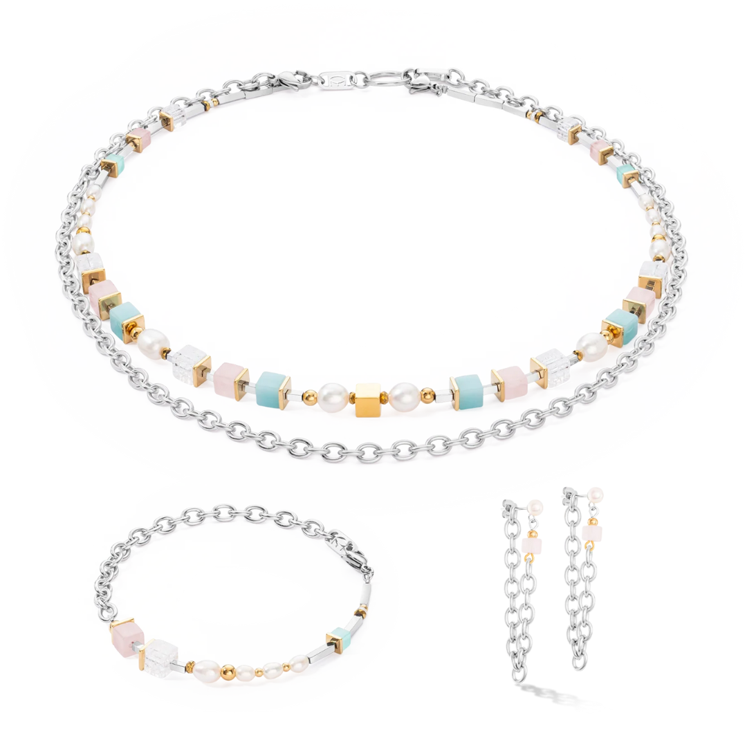 Coeur De Lion Cool Romantic Cubes & Pearls Bicolor - 1125/30-1558-chronolounge