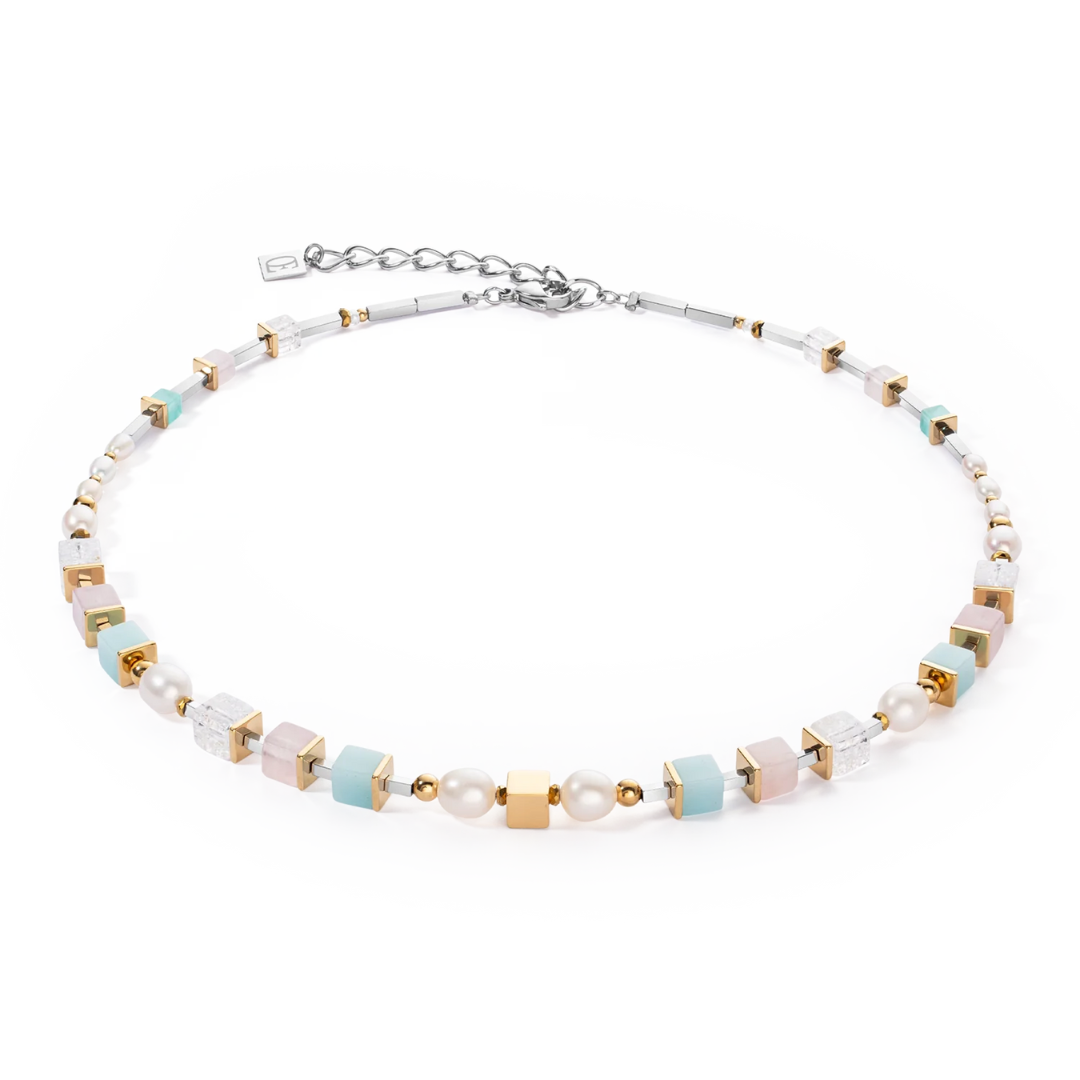 Coeur De Lion Classic Romantic Cubes & Pearls Bicolor - 1129/10-1558-chronolounge