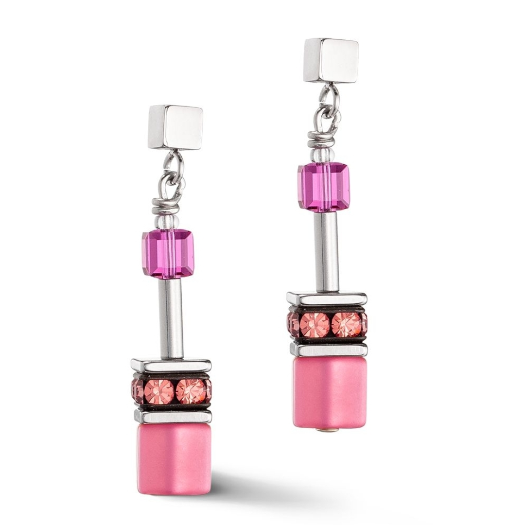 Coeur de Lion Kristall Ohrringe Edelstahl - 201686001800-chronolounge