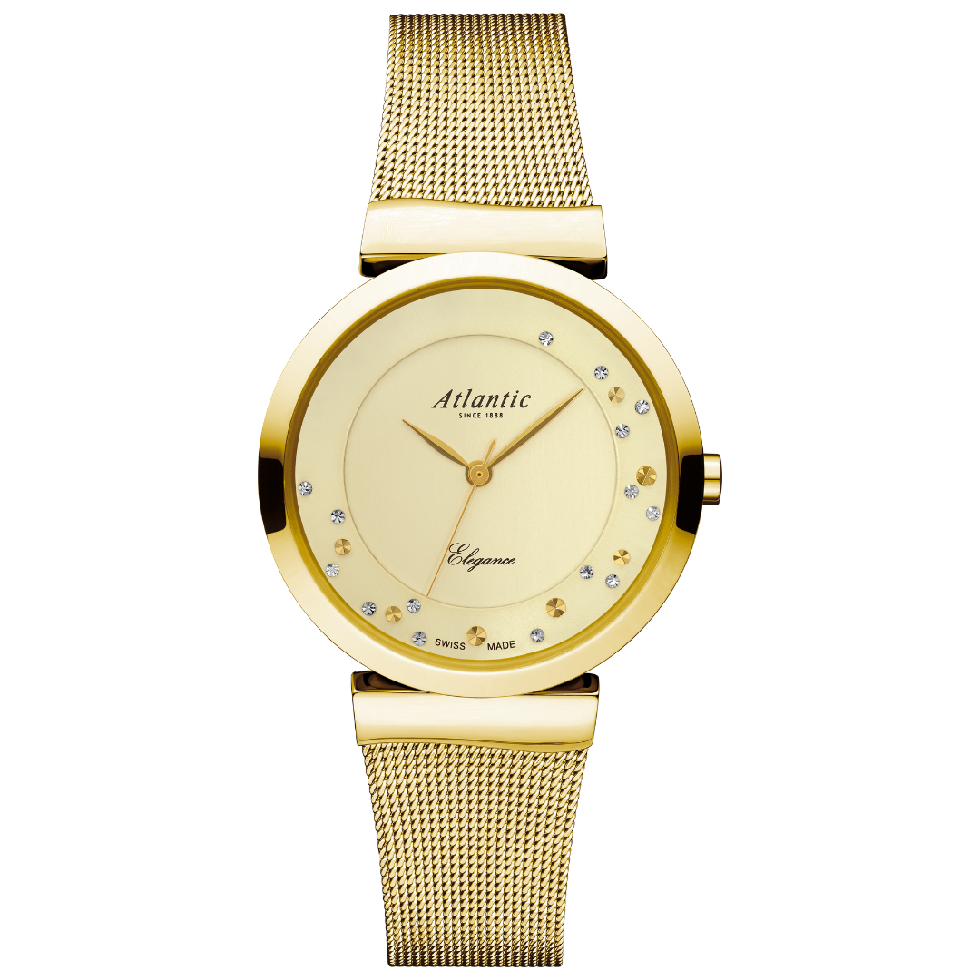 Atlantic Eleganz Romantisches Gelbgold PVD - 29039.45.39MB-chronolounge