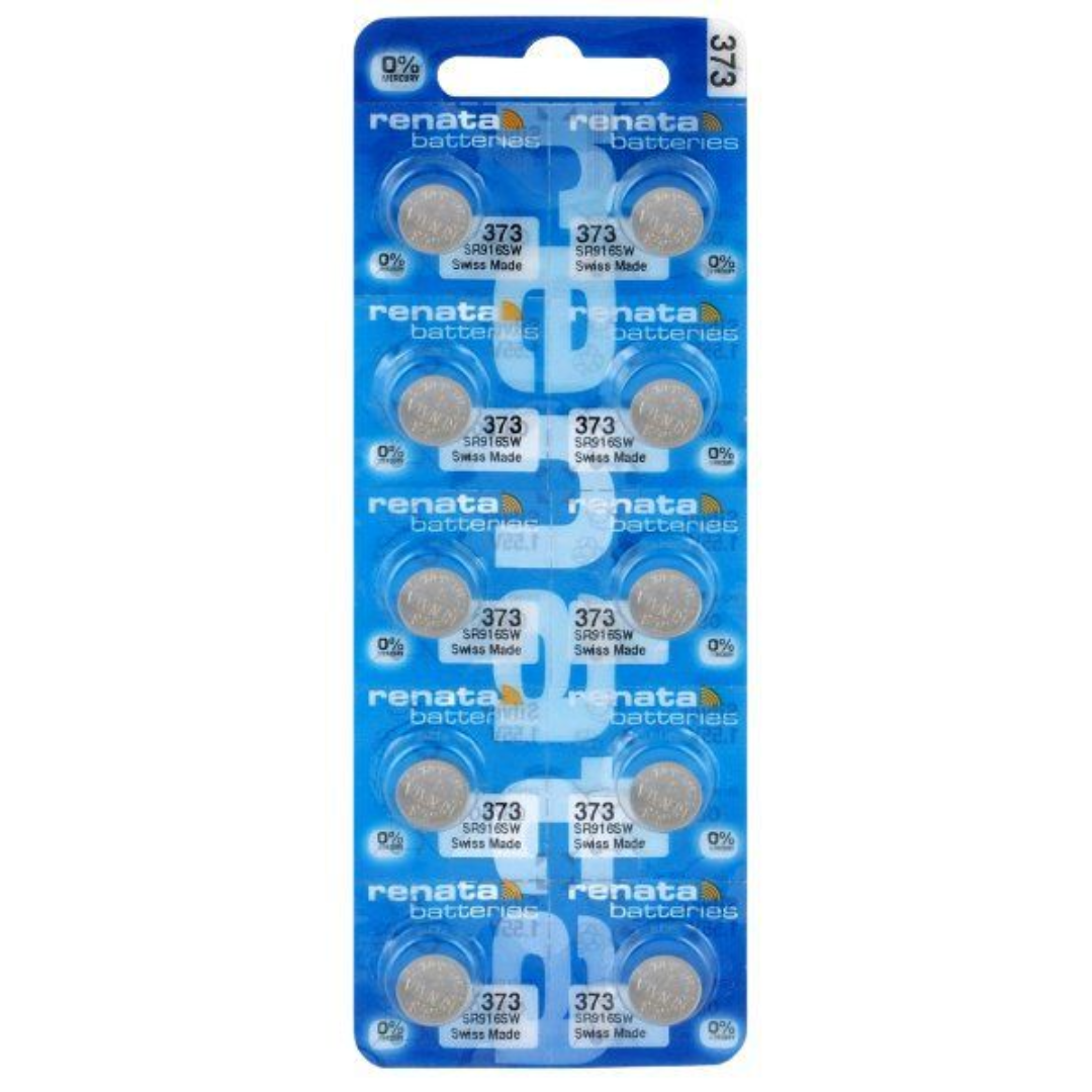 Renata 373 (SR916SW) Knopfzellen Batterie Silberoxid (10er Multipack)-chronolounge