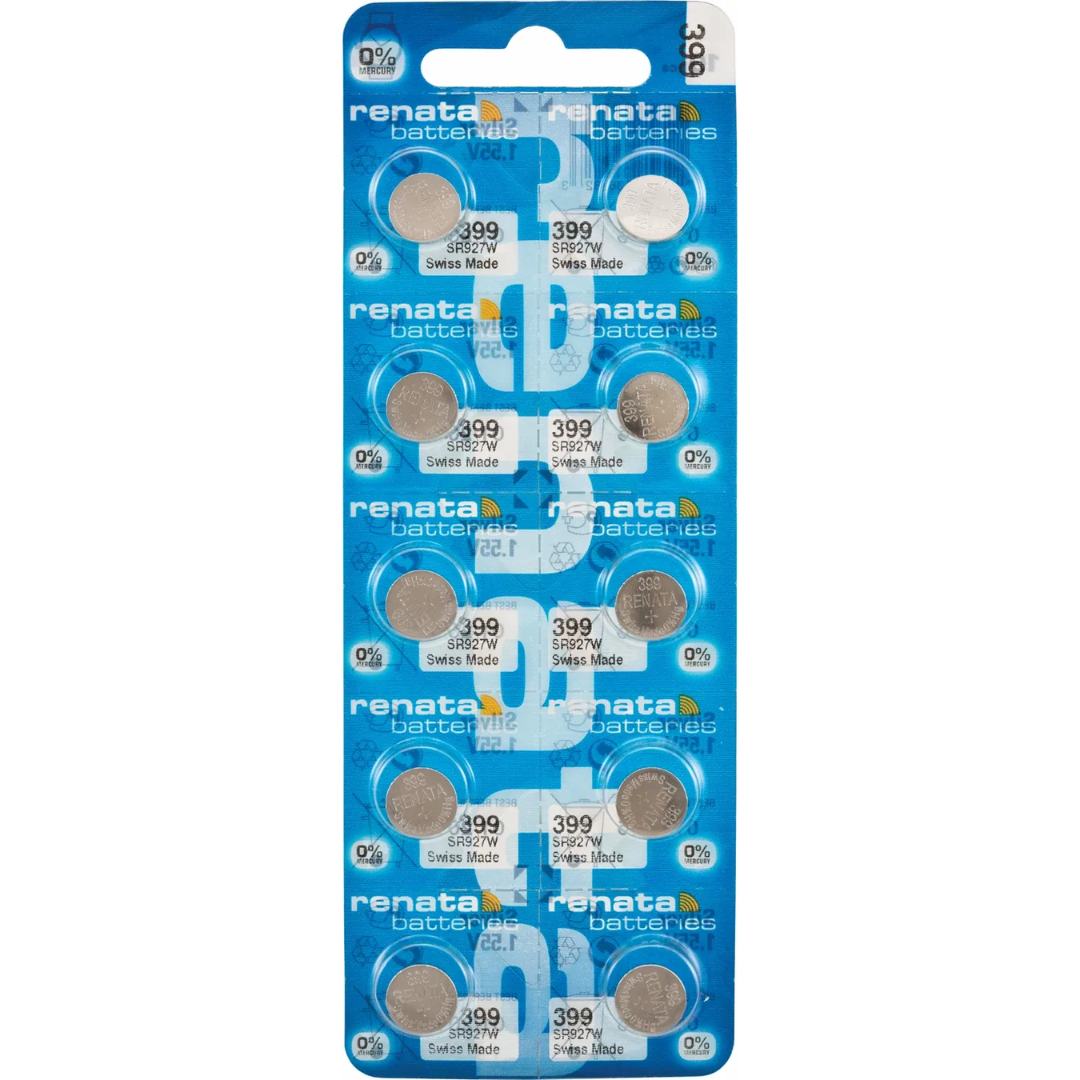 Renata 399 (SR927W) Knopfzelle Batterie Silberoxid (10er Multipack)-chronolounge