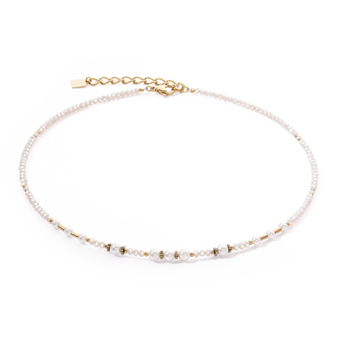 Coeur De Lion Halskette Little Twinkle Pearl Mix Weiß - 4434/10-1400-chronolounge