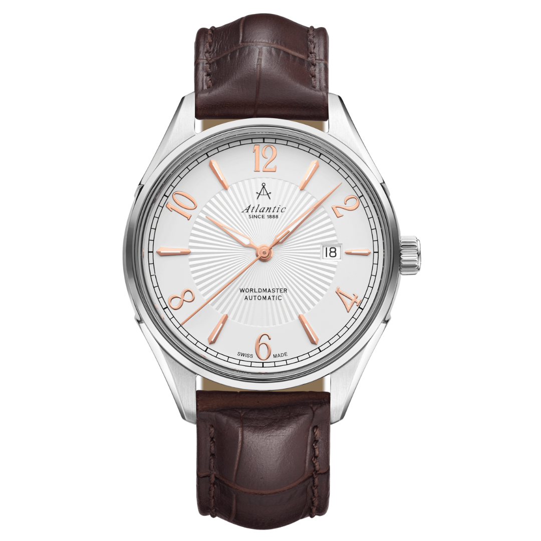 Atlantic Worldmaster 1888 Automatik Weiss und Roségold - 52759.41.25R-chronolounge