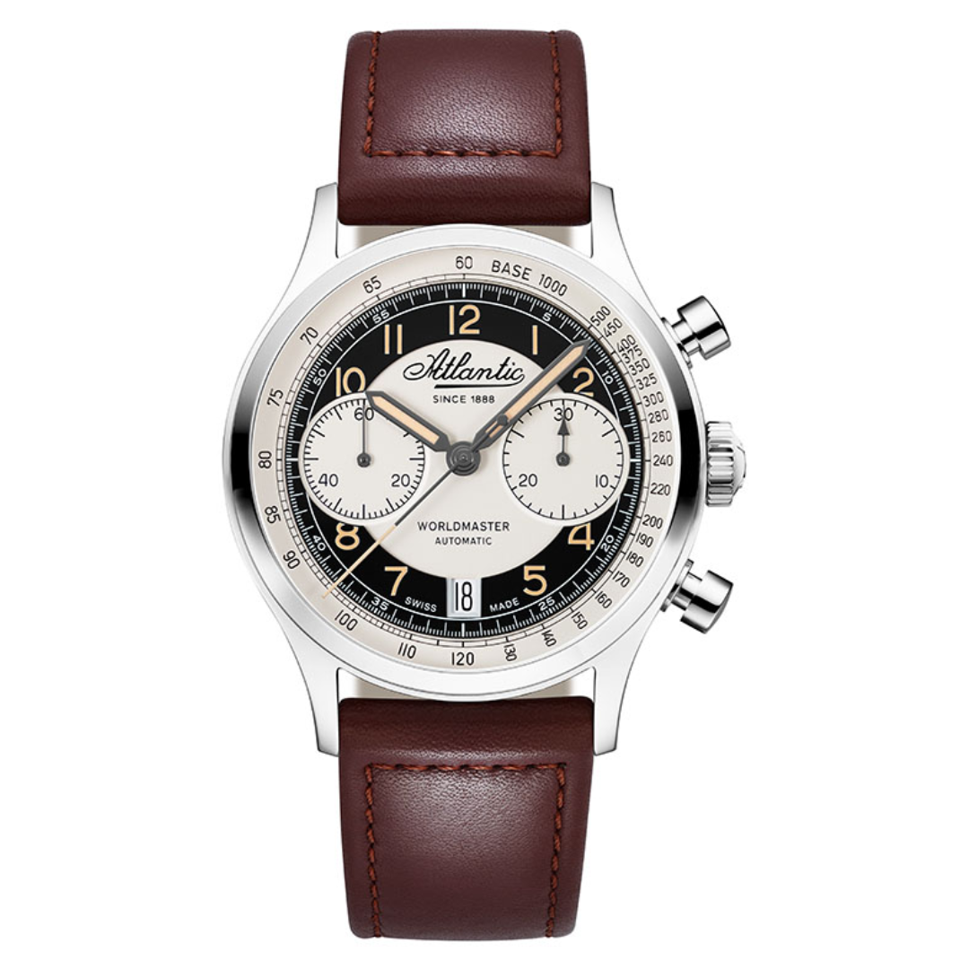 Atlantic Worldmaster Bicompax Dual Color auf Lederarmband - 52852.41.23-chronolounge