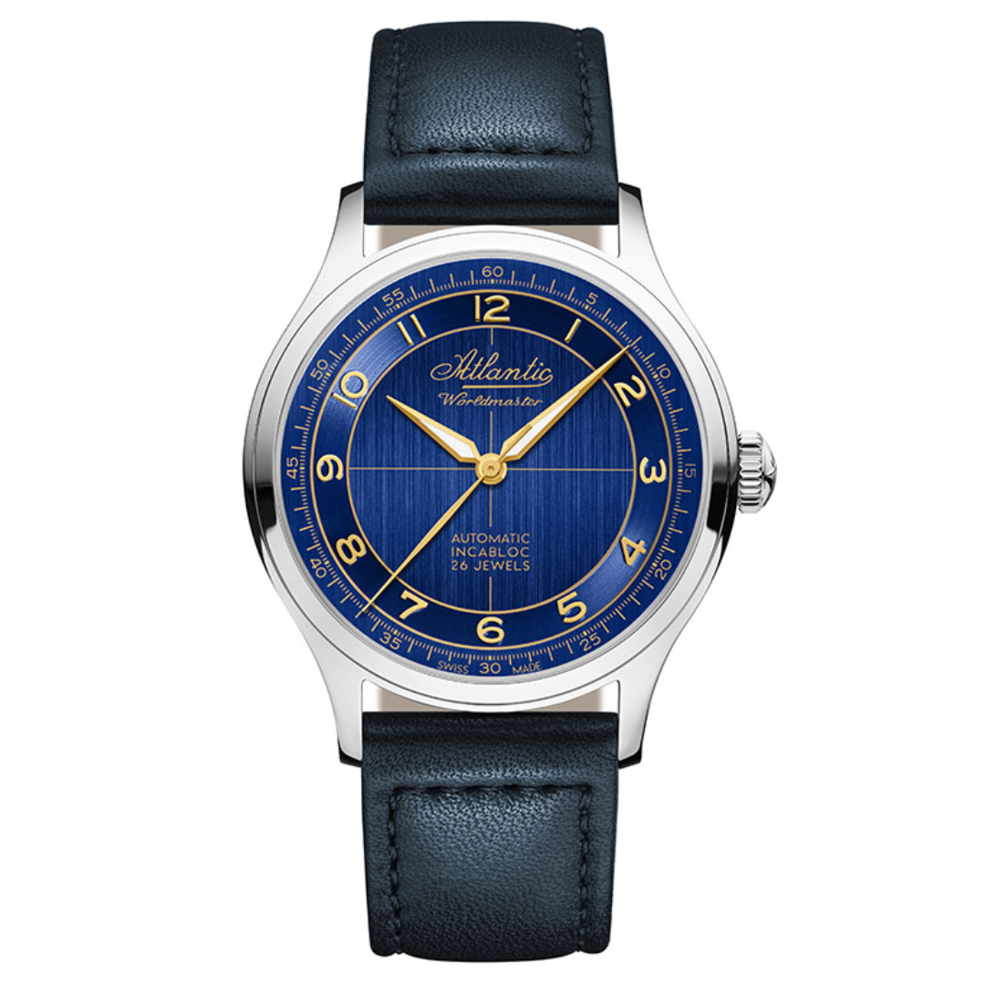 Atlantic Worldmaster Original 39 mm Automatik | Blau - 53780.41.53G-chronolounge