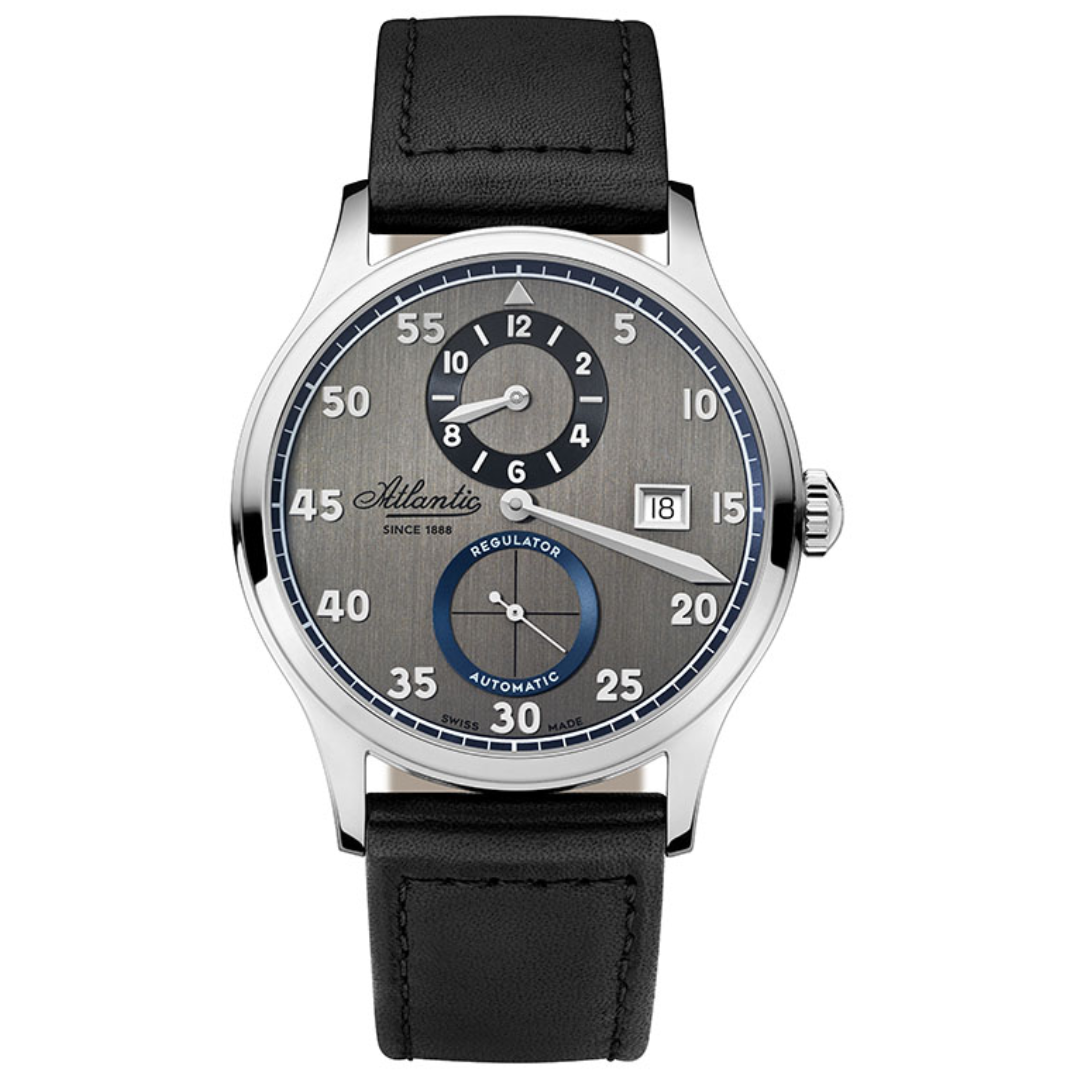 Atlantic Worldmaster Heritage Regulator | Anthrazit/Leder - 53781.41.43-chronolounge