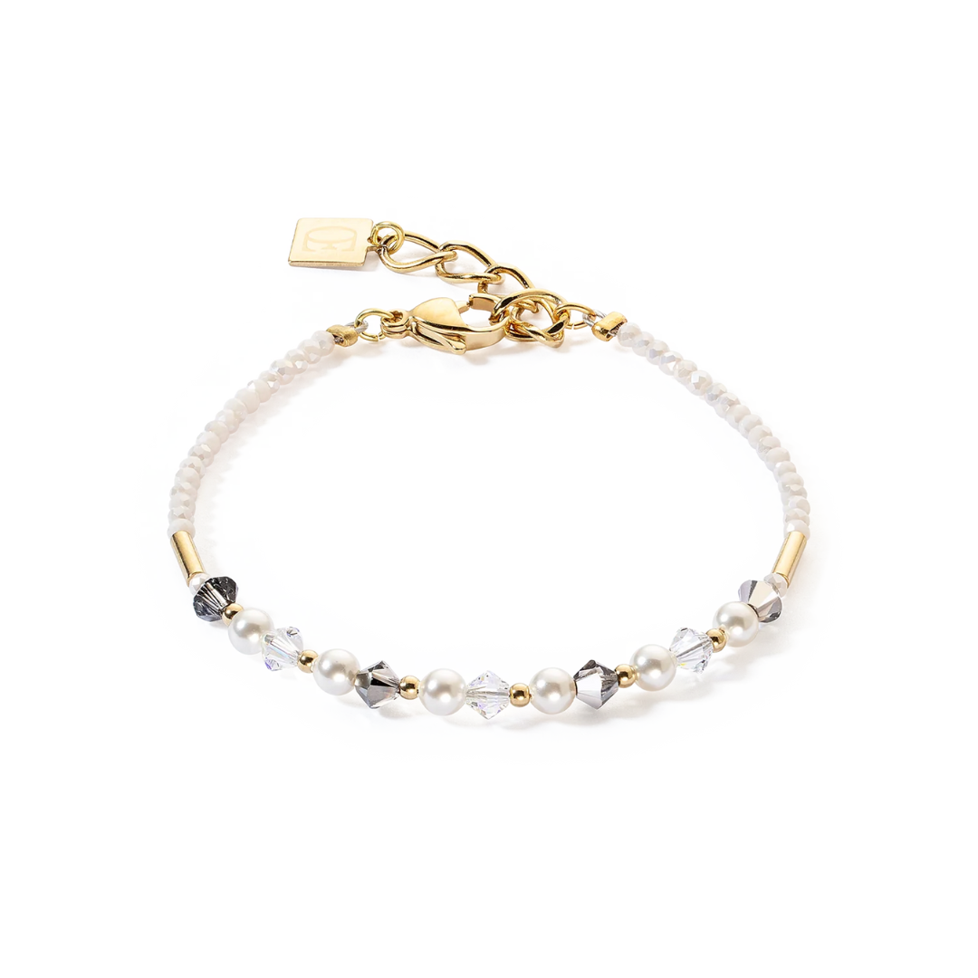 Coeur De Lion Pearls Armband grau-kristall - 6022/30-1218-chronolounge