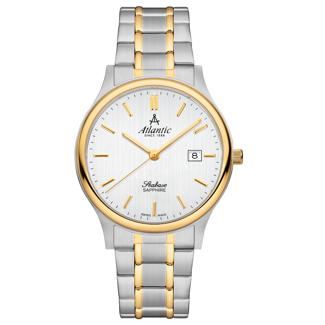 Atlantic Seabase Herren Silberzifferblatt Bico - 60348.43.21-chronolounge