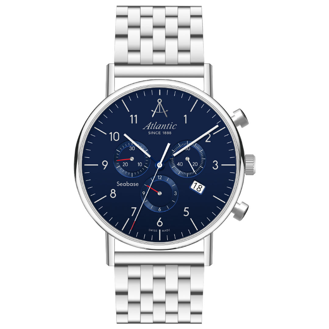 Atlantic Seabase Chronograph Stahlblau - 60457.41.55-chronolounge