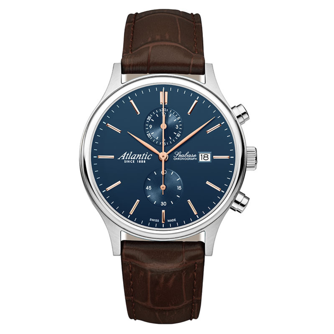 Atlantic Seabase Chronograph NM Blaues Zifferblatt - 64452.41.51R-chronolounge