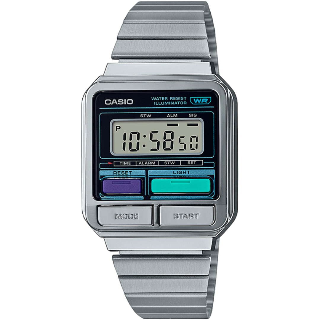Casio Vintage Edgy - A120WE-1AEF-chronolounge