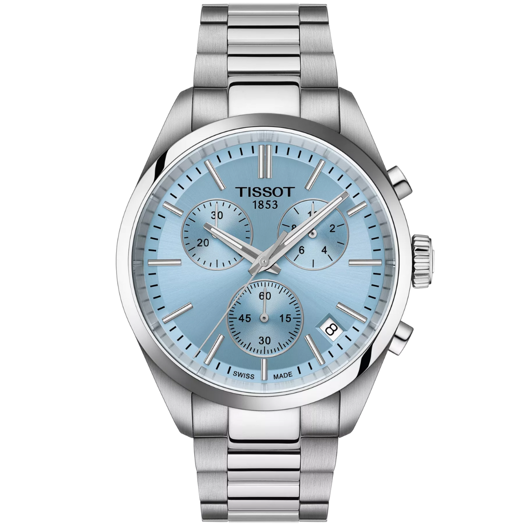 Tissot PR 100 Chronograph 40mm Light blue - T150.417.11.351.00