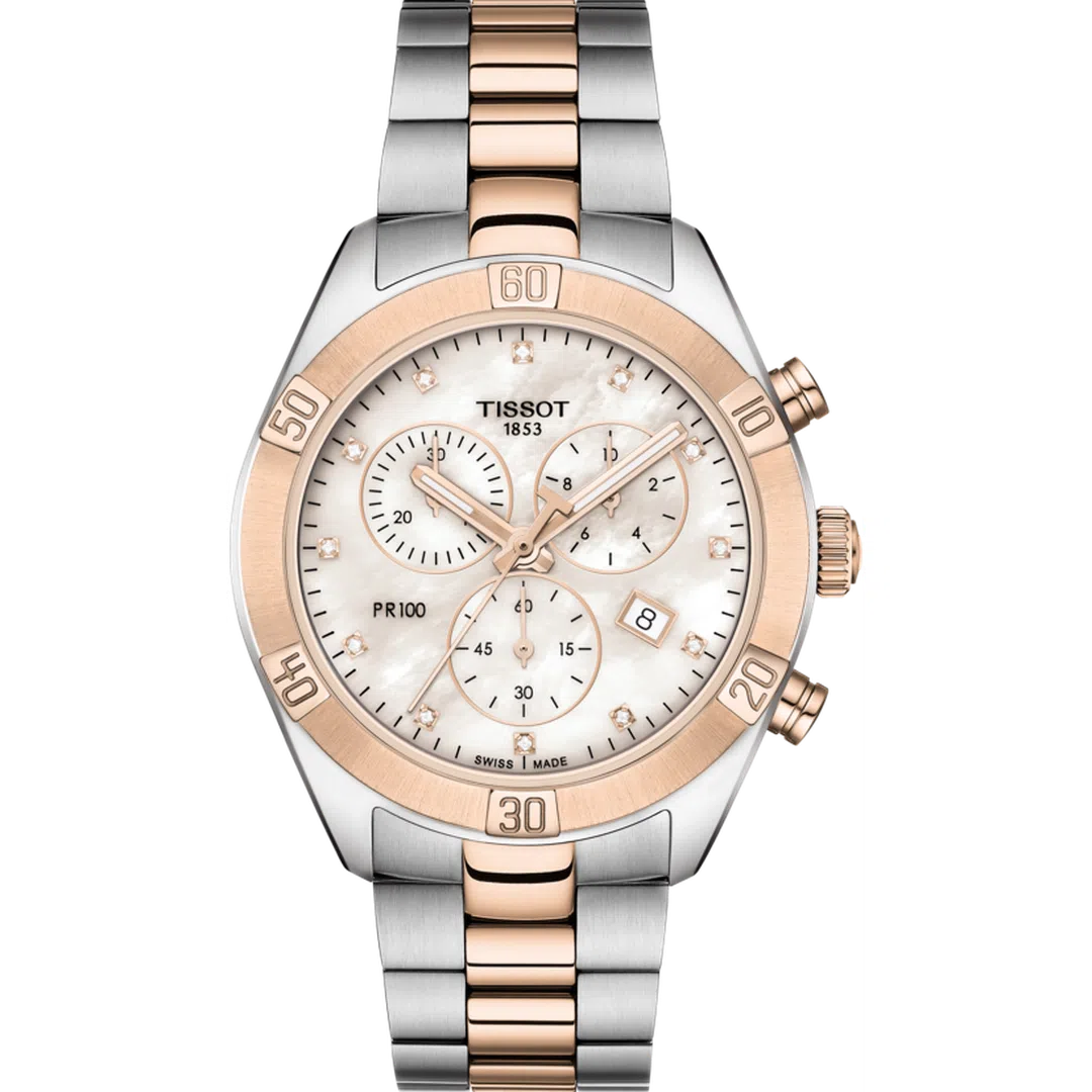 Tissot Pr 100 Sport Chic Quartz Chronograph Lady - T101.917.22.116.00-chronolounge