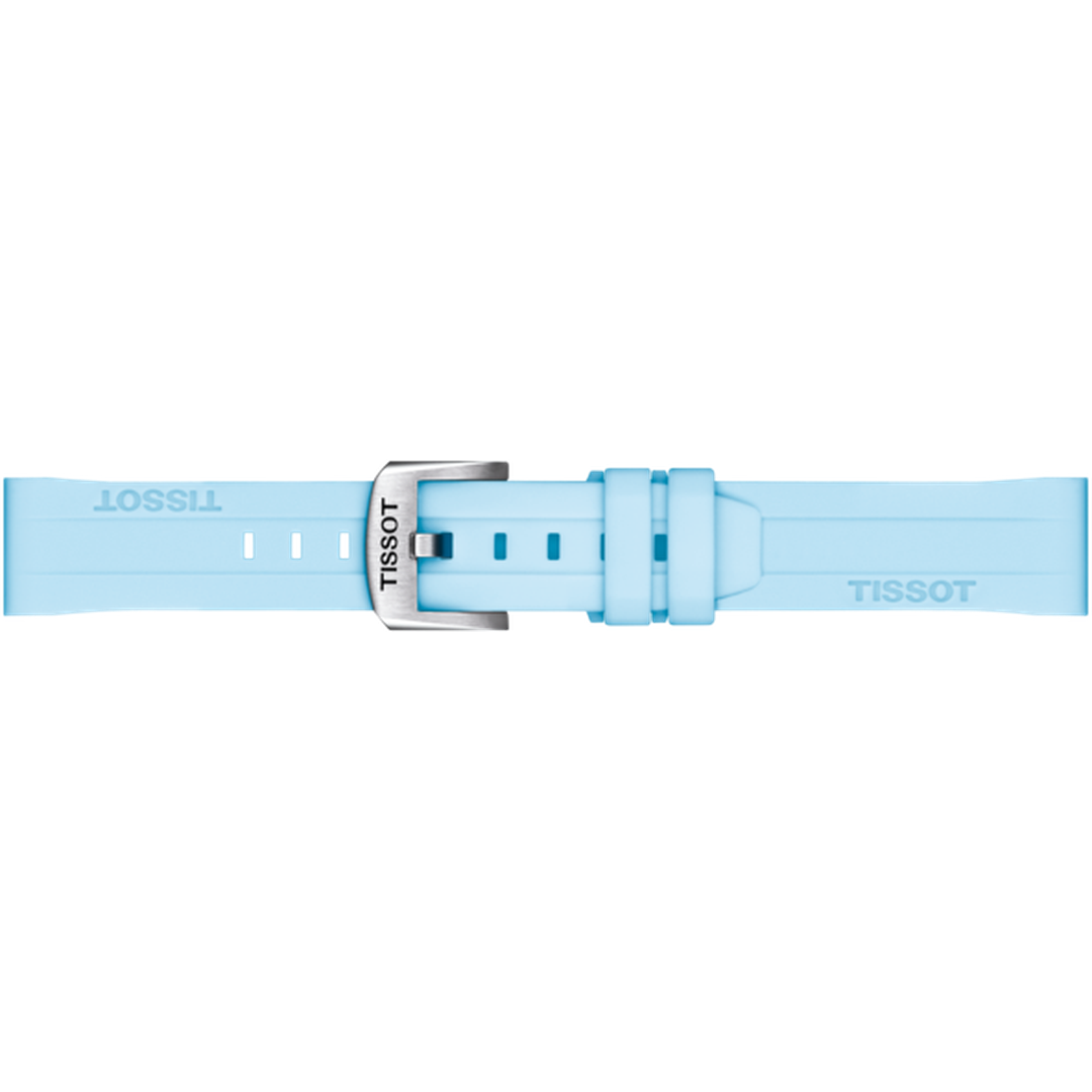 Tissot Silikonarmband 18 mm Blau - T852.047.450-chronolounge