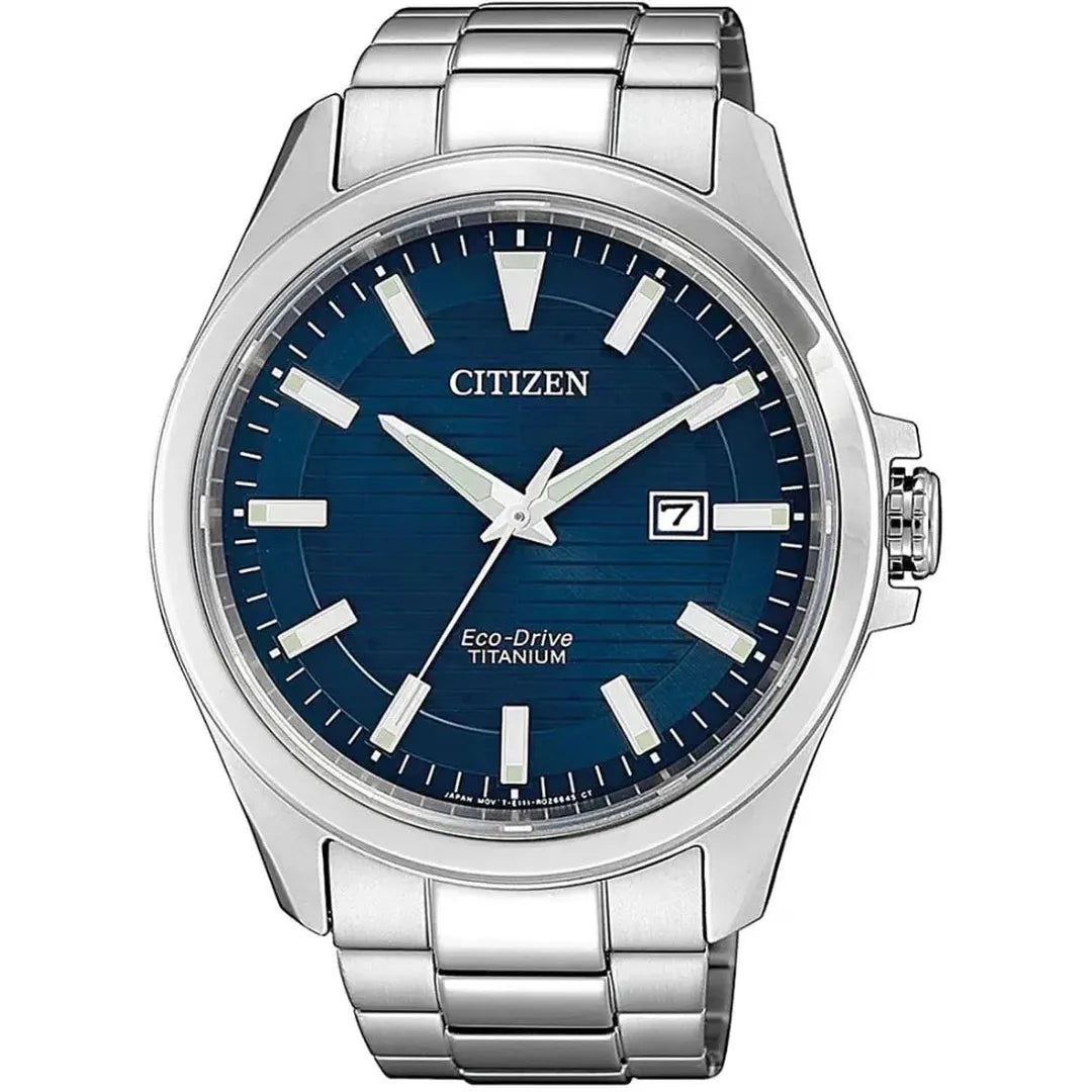 Citizen Super Titanium Eco-Drive Blau 43mm - BM7470-84L-chronolounge