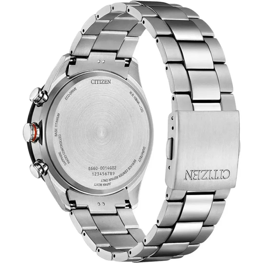 Citizen Chrono Super Titanium Eco-Drive Radio Controlled - CB5946-82X-chronolounge