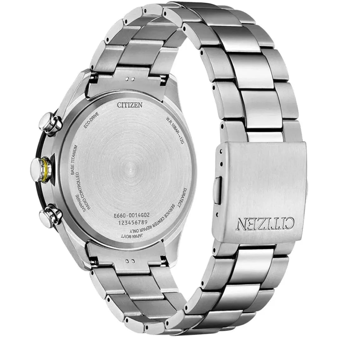 Citizen Chrono Super Titanium Eco-Drive Radio Controlled - CB5947-80E-chronolounge