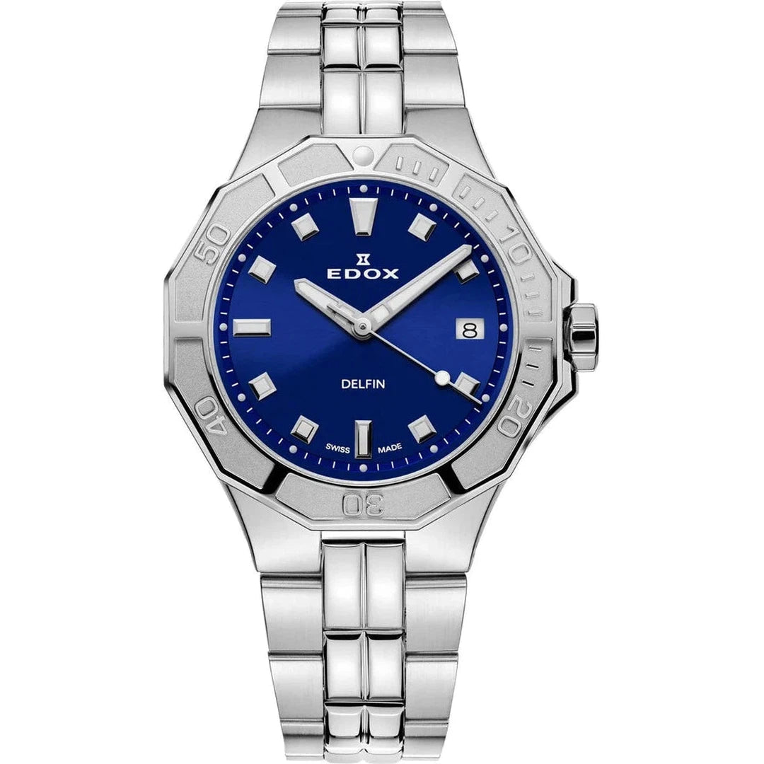Edox Delfin Diver Date Lady - 53020 3M BUN-chronolounge