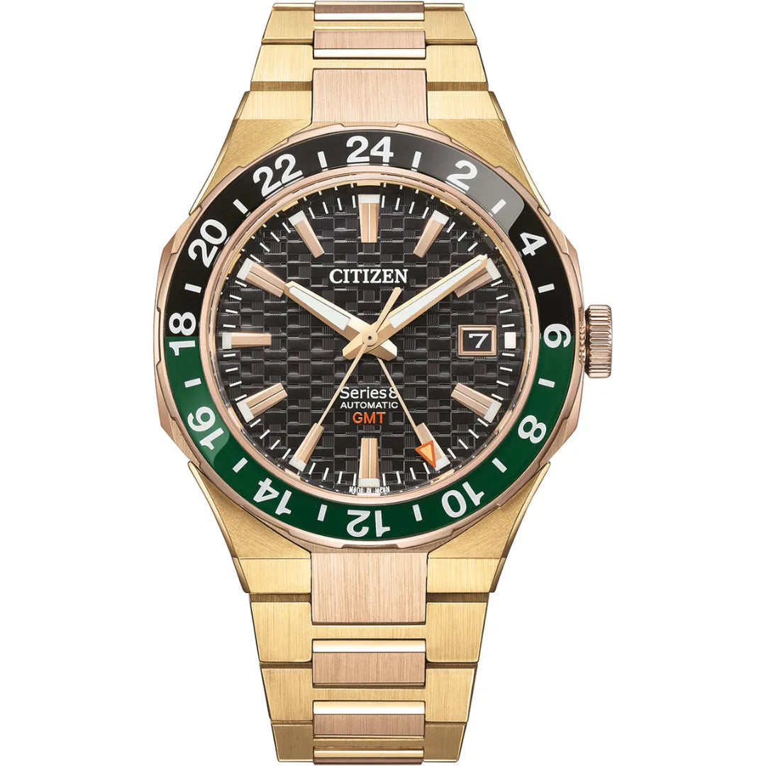 Citizen Series 8 GMT Mechanical 880 Gold - NB6033-51E