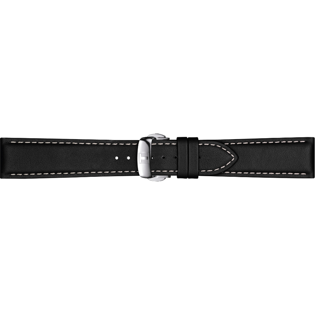 Tissot Lederarmband 21 mm Schwarz - T852.044.599-chronolounge