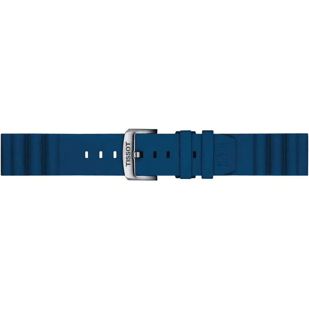 Tissot Silikonarmband 22 mm Blau - T852.047.175-chronolounge