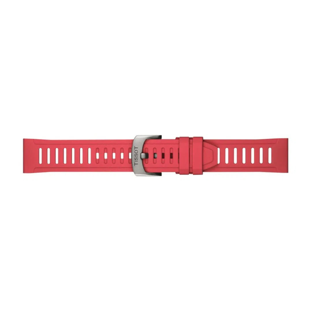 Tissot Silikonarmband 21 mm Rot - T852.049.243-chronolounge