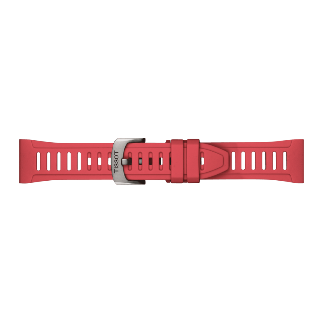 Tissot XS Silikonarmband 21 mm Rot - T852.049.247-chronolounge