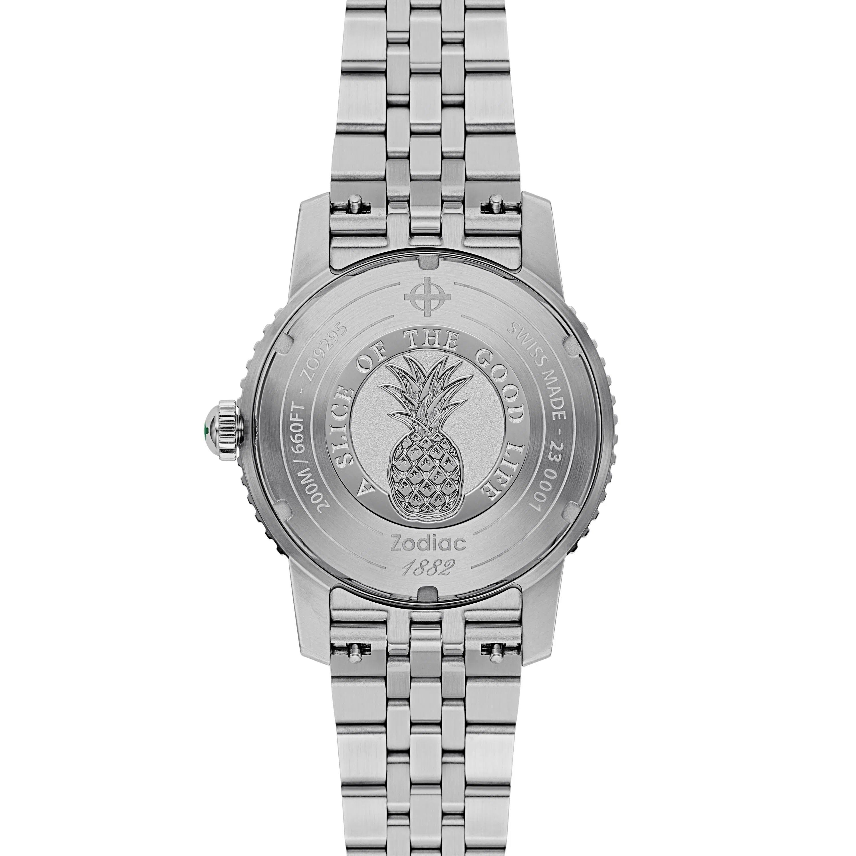 Zodiac Super Sea Wolf Compression Diver Automatic Stainless Steel Watch - ZO9295-chronolounge