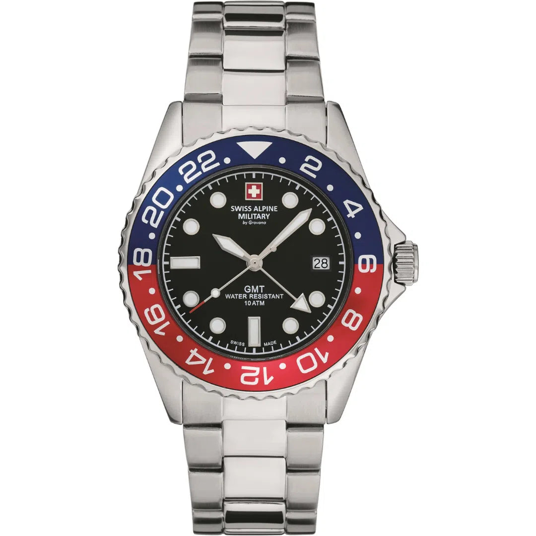 Swiss Alpine Military Master Diver GMT - 7052.1131-chronolounge