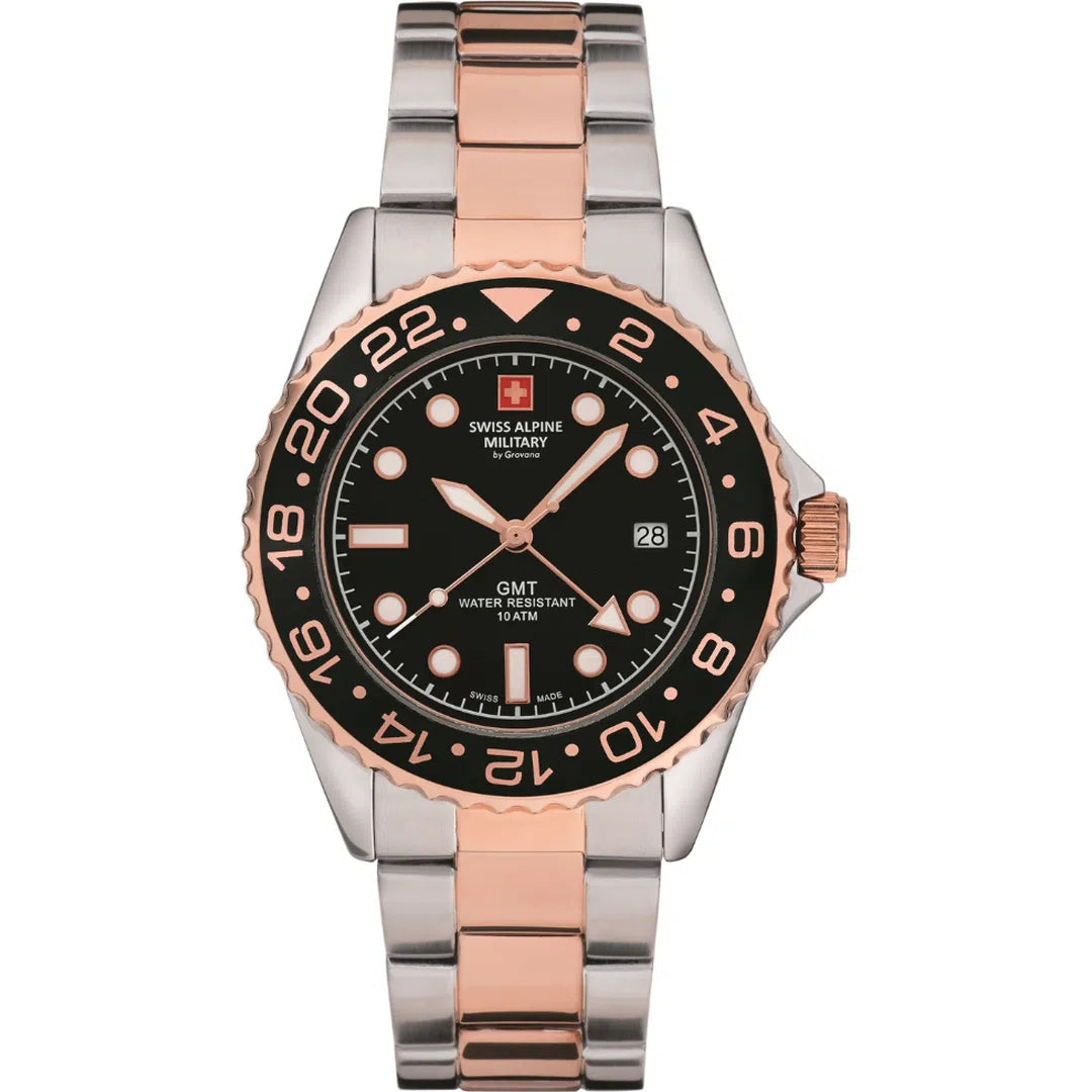 Swiss Alpine Military Master Diver GMT - 7052.1157-chronolounge