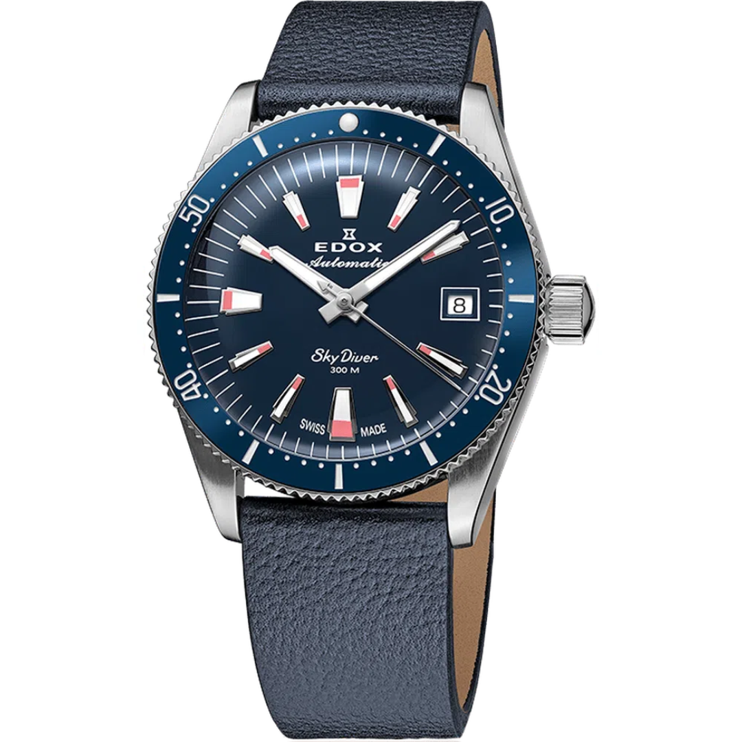 Edox SkyDiver 38 Date Automatic Limited Edition - 80131 3BUC BUICO-chronolounge