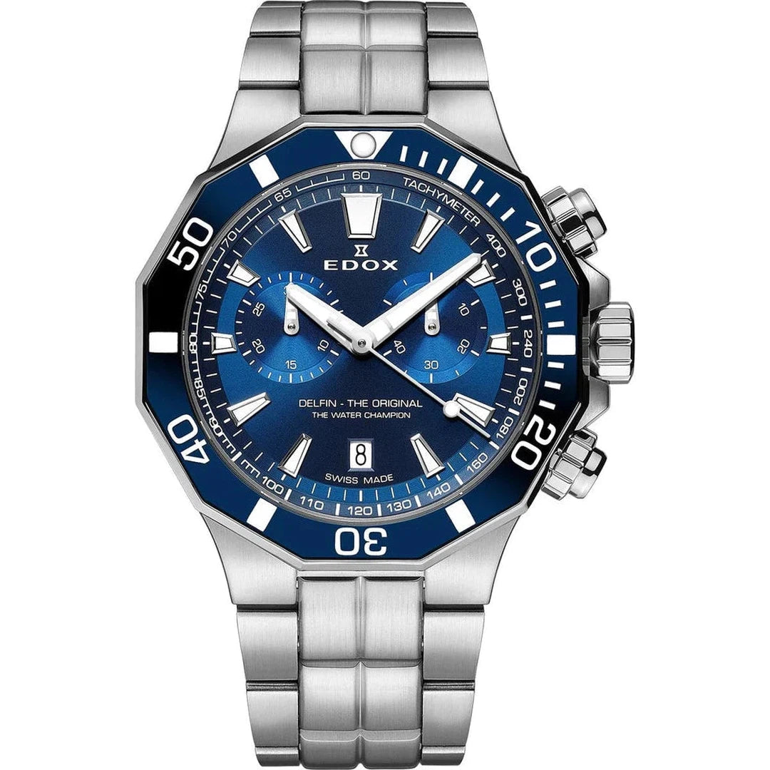Edox Delfin The Original Chronograph - 10112 3BUM BUIN-chronolounge