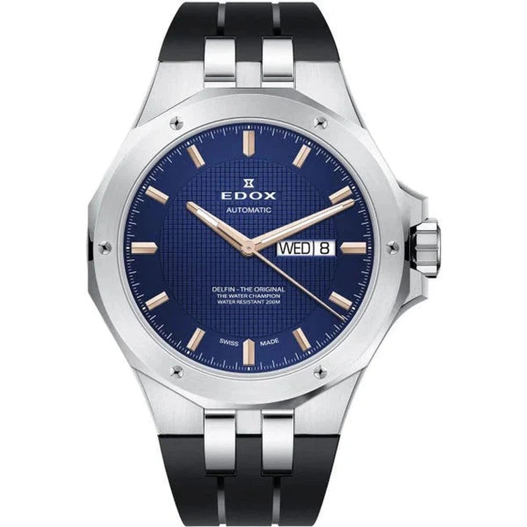 Edox Delfin The Original Day Date Automatic - 88005 3CA BUIR-chronolounge