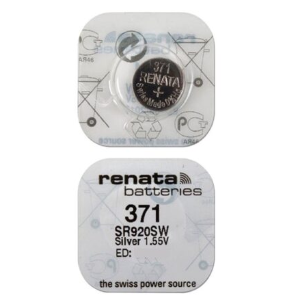 Renata 371 (SR920SW) Knopfzelle Batterie Silberoxid-chronolounge