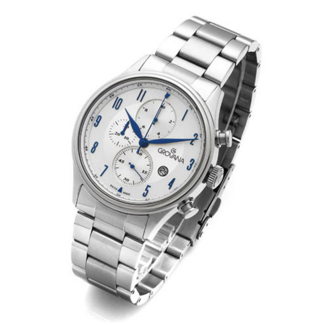 grovana 1192.9132 - Swiss Made - Herren Chfronograph - 44 mm