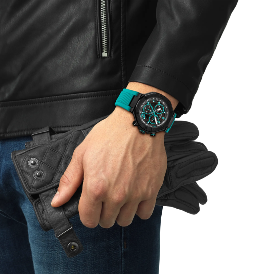 Tissot T-Race Chronograph Schwarz / Meergrün - T141.417.37.051.01